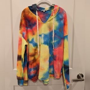 Tie dye lightweight sweatshirt